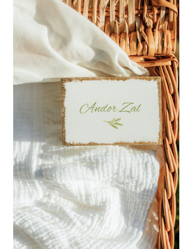 Trusou botez unisex cu muselină cu volane și in...