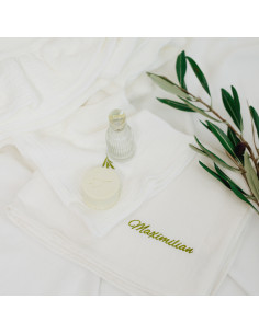 Trusou pentru botez din muselină și in – Musel-In si cutie pentru suvita 2