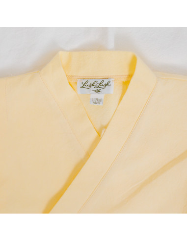 kimono salopetă pentru bebeluși copii din bumbac galben