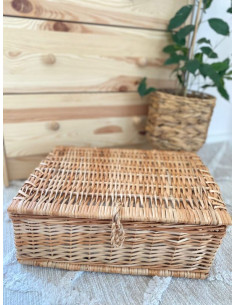 Trusou pentru botez cu păturică din muselină albă cu... 2